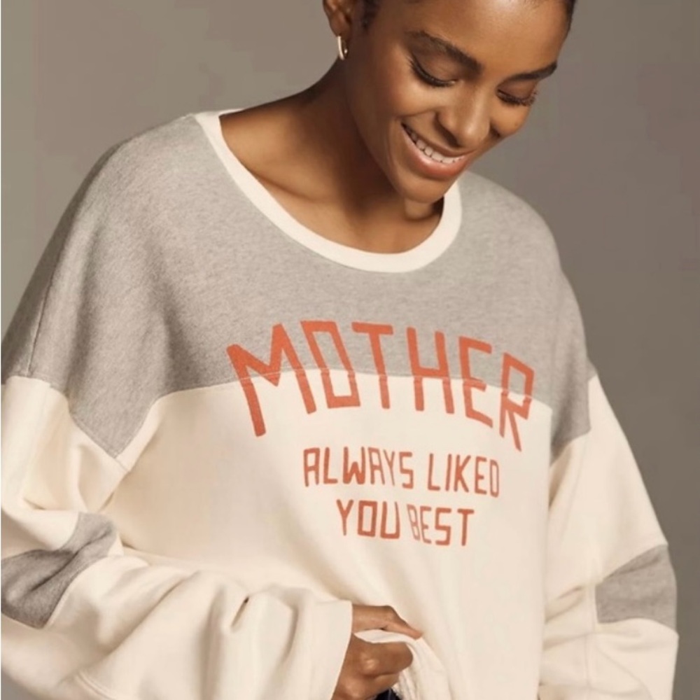 Mother the Champ Cotton Pullover Sweater